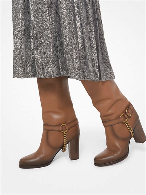 michael kors calista boots|Michael Kors burnished boots.